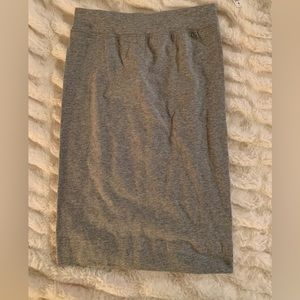 Gray pencil skirt